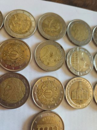 Monedas 2€ y 1€ España: colección de monedas raras