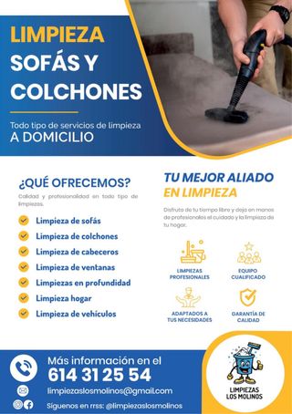 Limpieza de sofa y colchones