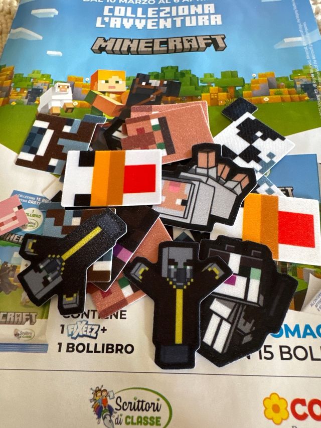 Sticker Minecraft Conad - 19 pezzi