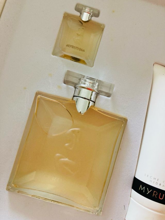 Myrurgia: Colonia y crema 
