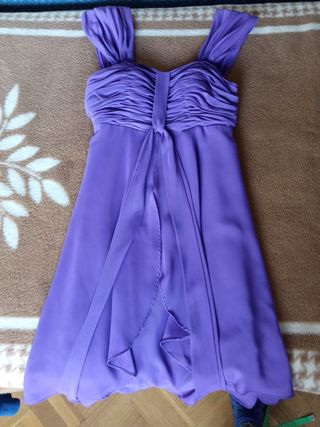 Vestido morado fiesta talla M