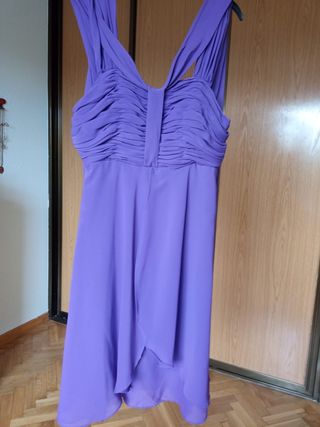 Vestido morado fiesta talla M