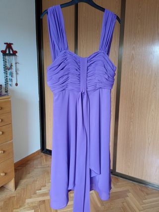 Vestido morado fiesta talla M