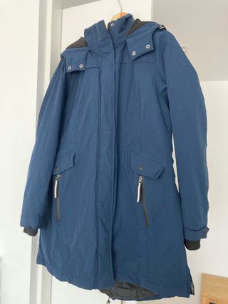 Abrigo premama y porteo azul marino