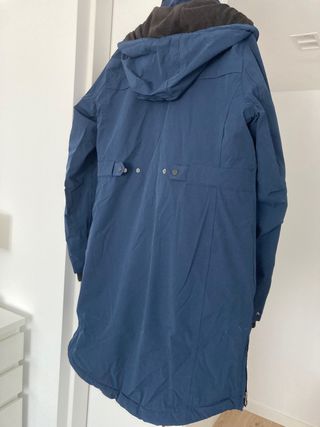 Abrigo premama y porteo azul marino