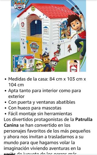 Casa Patrulla Canina 84x103x104cm
