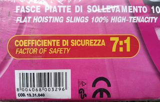 N 2 Fasce di Sollevamento industriale 