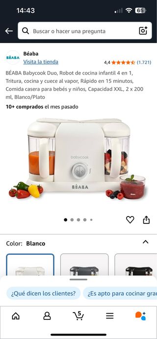 beaba Robot de cocina babycook DUO