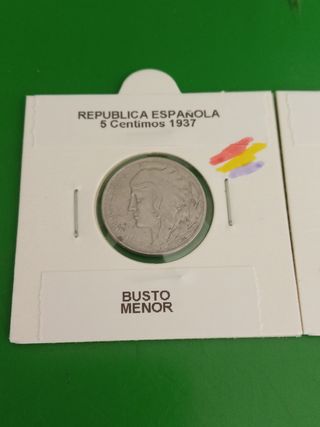 5 Céntimos 1937 VARIANTES