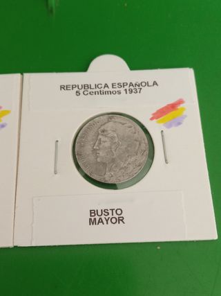 5 Céntimos 1937 VARIANTES