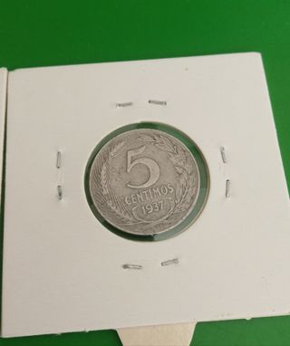 5 Céntimos 1937 VARIANTES