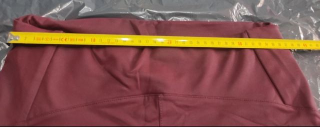 Leggings efecto piel mate - Burdeos