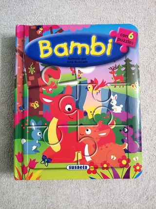Libro Bambi con 6 puzzles
