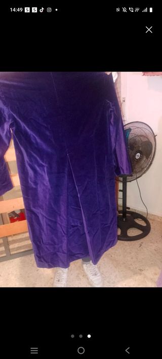 Túnica nazarena terciopelo morada