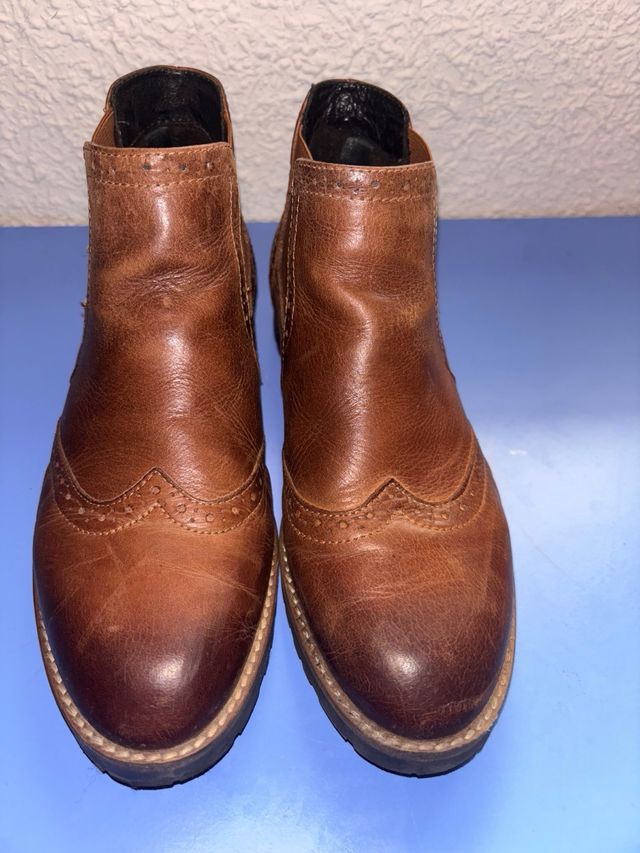 Botines Piel Marrón - Talla 38 Deichman