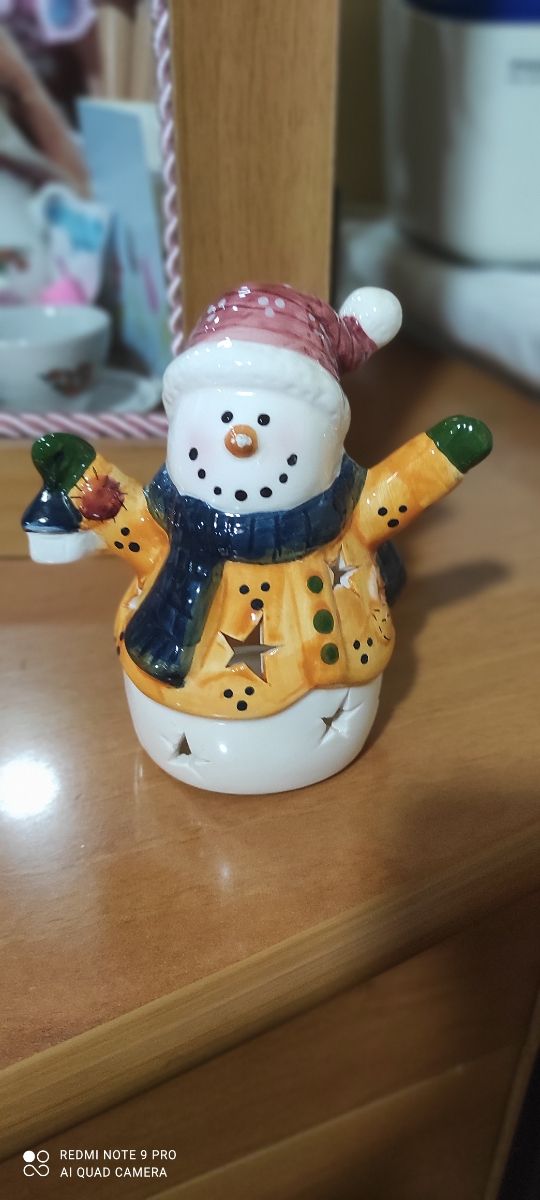 Porta candela in ceramica