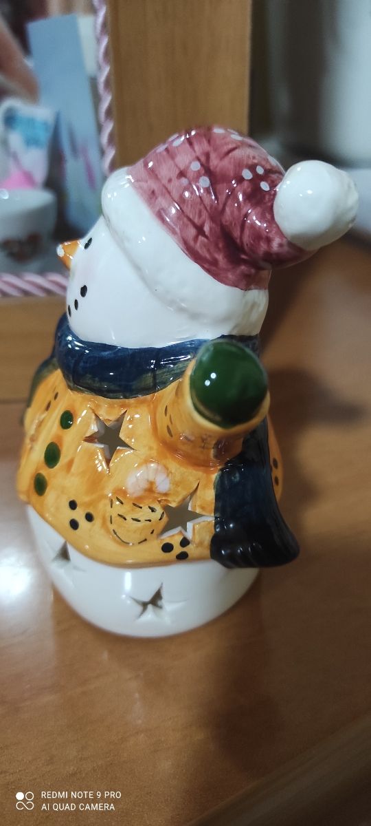 Porta candela in ceramica