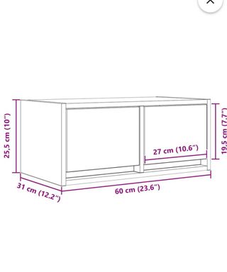 Mueble TV flotante de madera - Beige