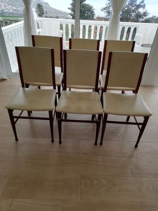 6 Sillas comedor vintage
