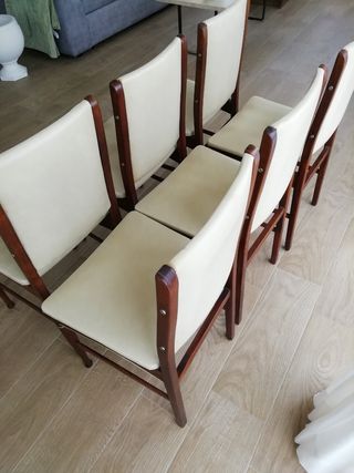 6 Sillas comedor vintage