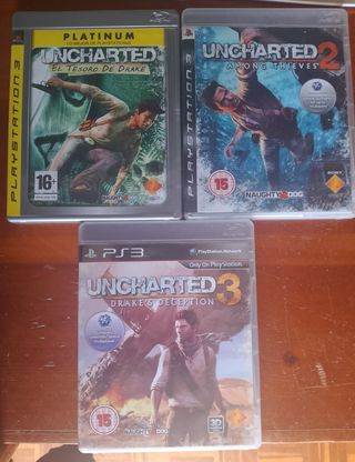 Lote juegos ps3 saga Uncharted 