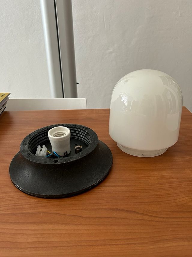 Artemide Lampada vintage metallo vetro