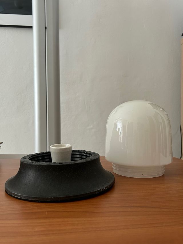 Artemide Lampada vintage metallo vetro