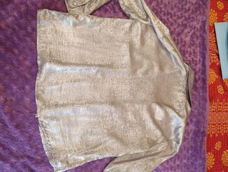 Camisa plateada L - Brillante