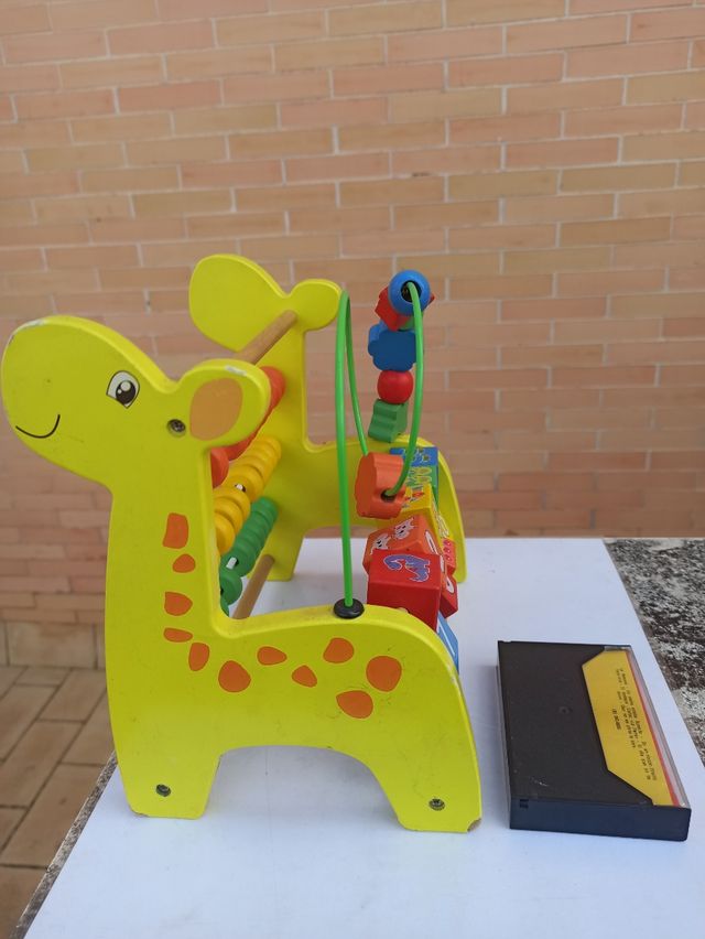 Juguete aprendizaje madera Jirafa