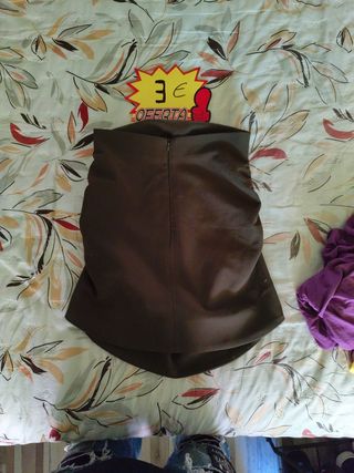 Falda tubo verde oliva - 3€