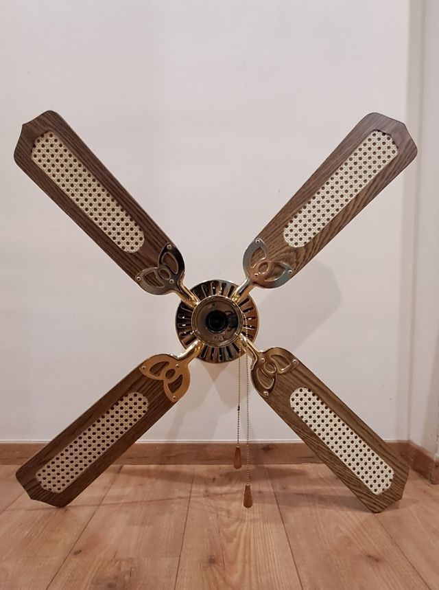 Lampara ventilador de 4 aspas