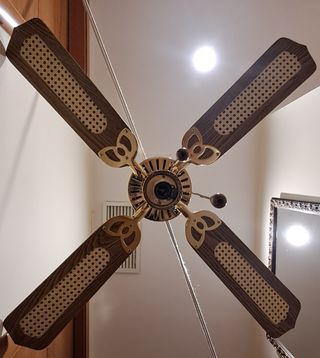 Lampara ventilador de 4 aspas
