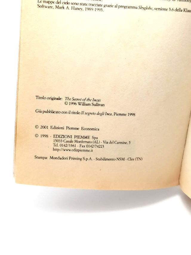 Il Mistero degli Incas - William Sullivan