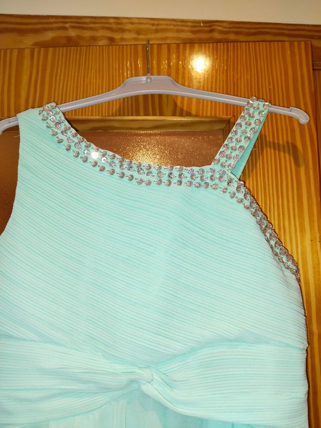 Vestido  turquesa - fiesta