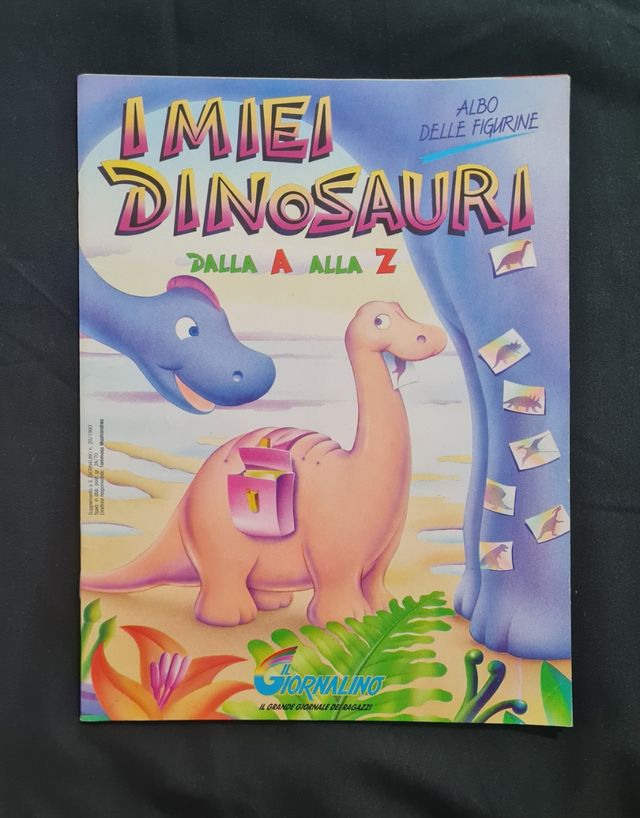 L'albo di figurine I miei Dinosauri dalla A alla Z