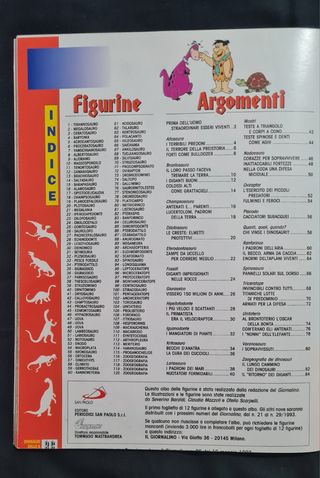 L'albo di figurine I miei Dinosauri dalla A alla Z