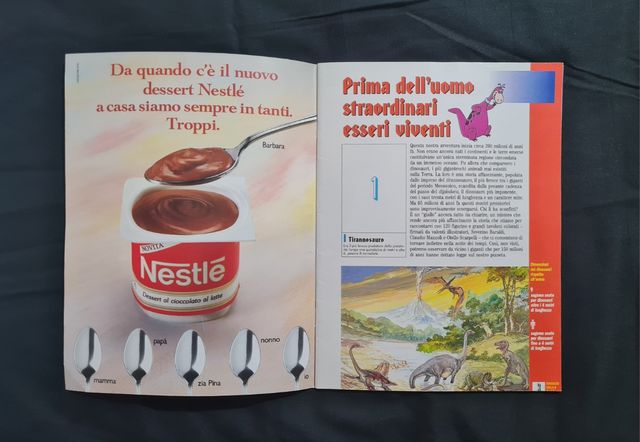 L'albo di figurine I miei Dinosauri dalla A alla Z