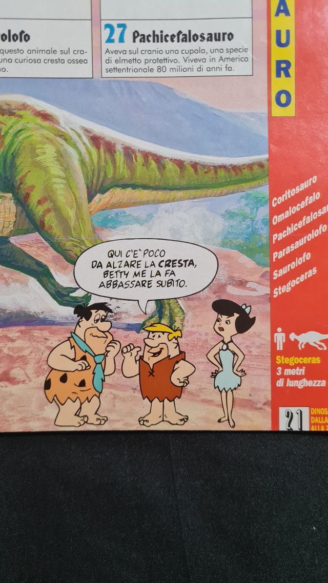 L'albo di figurine I miei Dinosauri dalla A alla Z