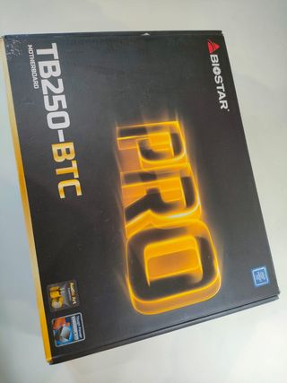 conjunto de placa Biostar TB250-BTC y cpu intel