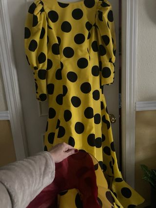 Traje flamenca lunares amarillo