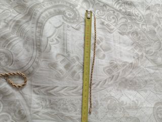 Collar y pulsera bañado en oro 