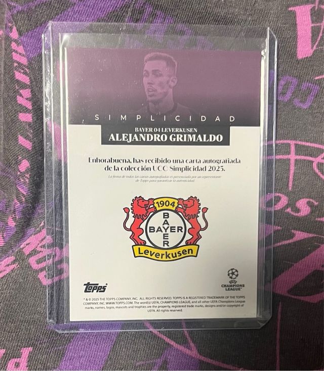 Alex Grimaldo auto /25 topps simplicidad