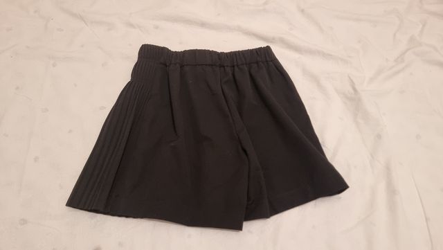 Gonna a pantaloncino plissettati neri - 12 anni