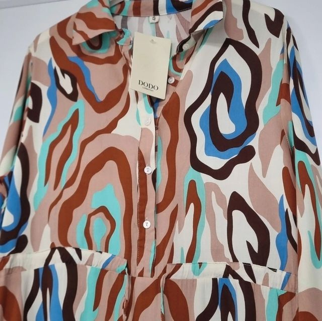 Vestido camisero multicolor