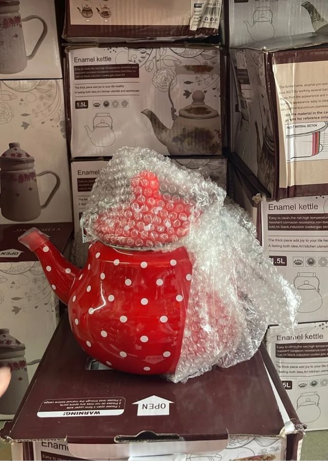 Juego de 5 cazuelas de lunares 
