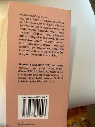 Libro lettere a un giovane danzatore