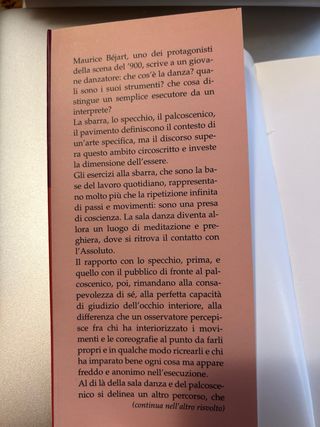 Libro lettere a un giovane danzatore