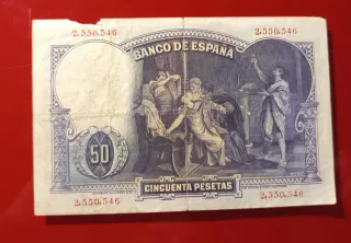 Billete 50 Pesetas 1930 – Eduardo Rosales
