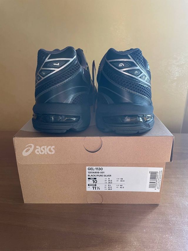 Asics Gel‐1130 Black / Silver EU 44 Nuove