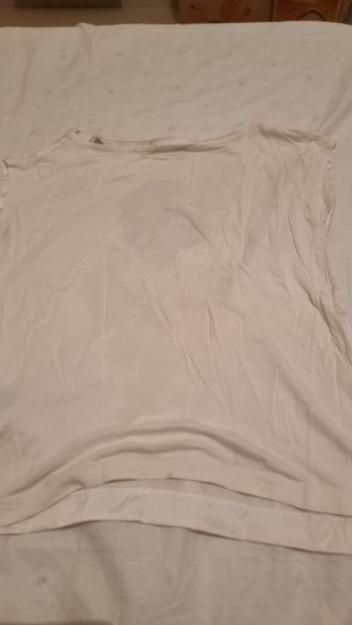 Maglietta estiva bianca stampa floreale